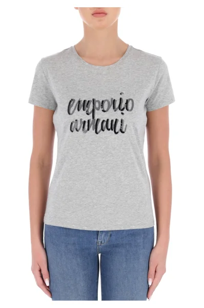 Тениска | Regular Fit Emporio Armani пепеляв