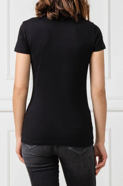 Тениска | Slim Fit | cotton stretch Emporio Armani черен