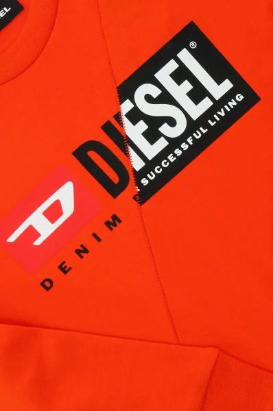 Блуза с дълъг ръкав | Regular Fit Diesel оранжев