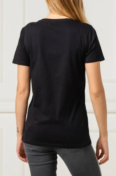 Тениска Tefun | Regular Fit BOSS ORANGE черен