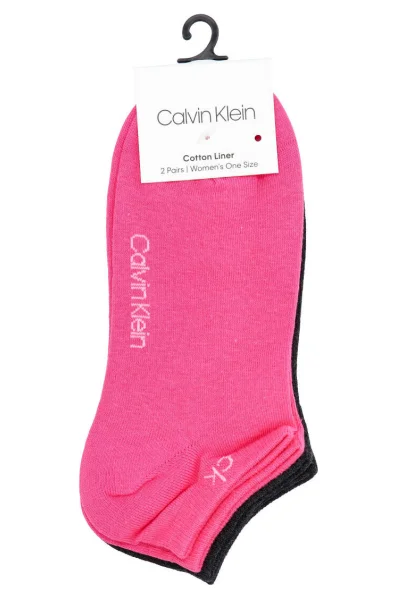 Чорапи 2-pack Calvin Klein розов
