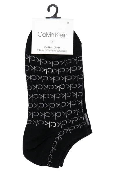 Чорапи 2-pack Calvin Klein черен