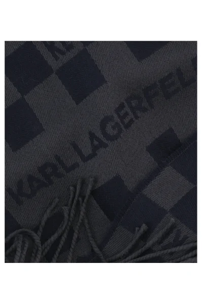 Вълнен шал Karl Lagerfeld тъмносин