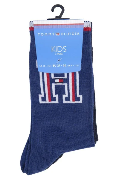 Чорапи 2-pack TH BOYS BIG H SOCK 2P Tommy Hilfiger син