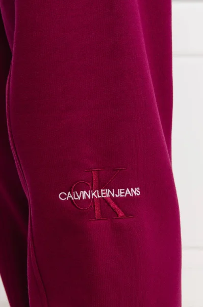 Спортен панталон MONOGRAM | Regular Fit CALVIN KLEIN JEANS фуксия