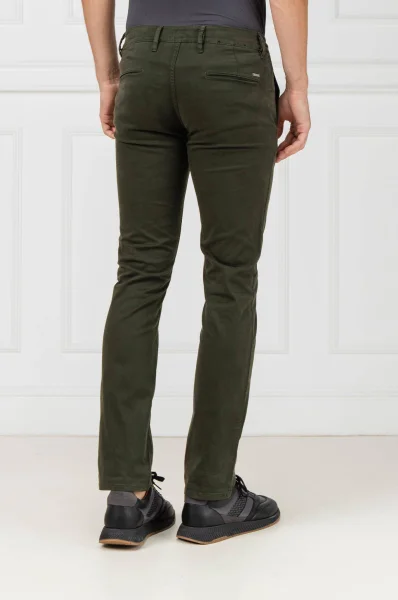 панталон chino schino | slim fit BOSS ORANGE зелен