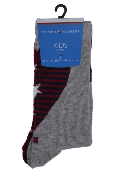Чорапи 2-pack Tommy Hilfiger бордо