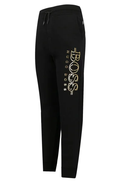 Спортен панталон | Regular Fit BOSS Kidswear черен
