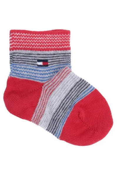 Чорапи 3-pack Tommy Hilfiger червен