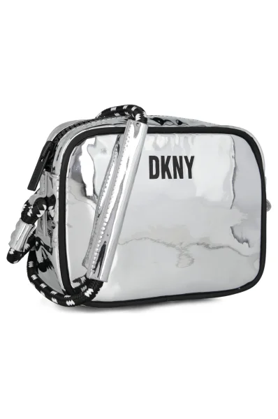 Чанта за рамо DKNY Kids сребърен