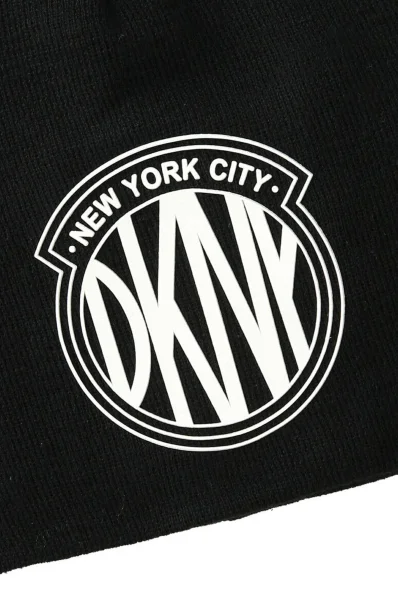 Шапка DKNY Kids черен