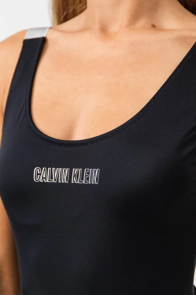 Бански костюм Calvin Klein Swimwear черен