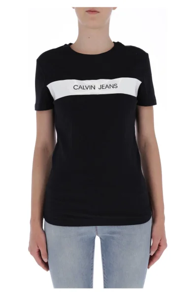 Тениска Vinyl Logo | Regular Fit CALVIN KLEIN JEANS черен