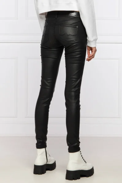 панталон pixie | skinny fit | mid waist Pepe Jeans London черен