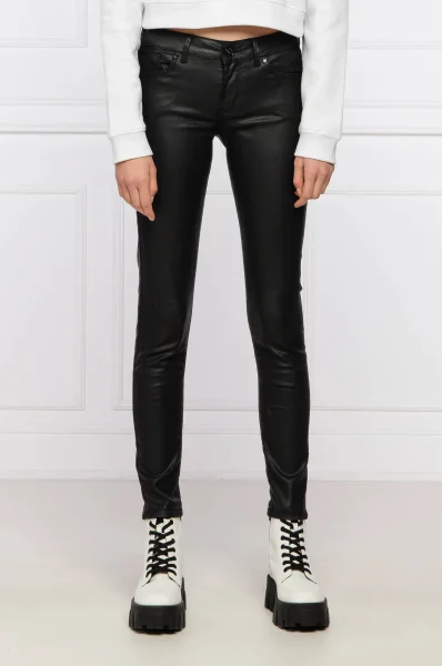 панталон pixie | skinny fit | mid waist Pepe Jeans London черен