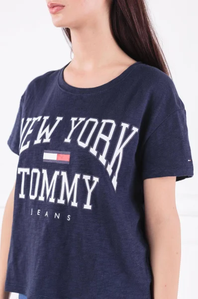 Тениска TJW BOXY NEW YORK TE | Relaxed fit Tommy Jeans тъмносин