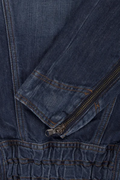 Kurtka jeansowa | Regular Fit | z dodatkiem lnu Emporio Armani тъмносин