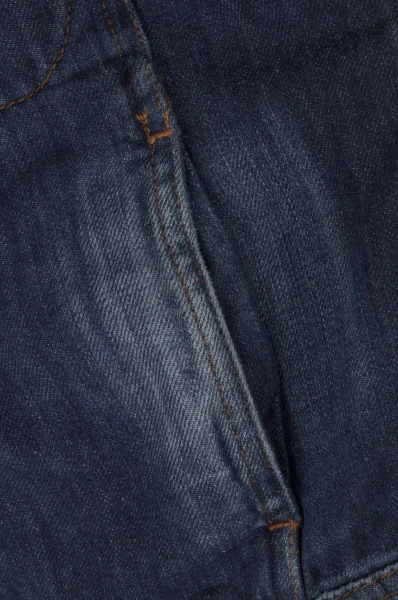 Kurtka jeansowa | Regular Fit | z dodatkiem lnu Emporio Armani тъмносин