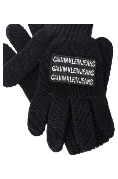 Ръкавици J BASIC CALVIN KLEIN JEANS черен