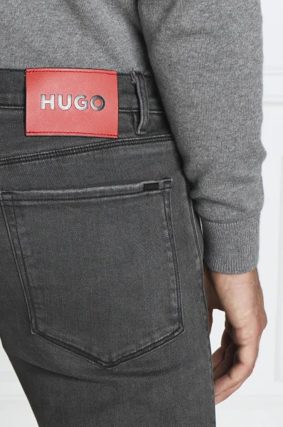 Дънки Hugo 708 | Slim Fit HUGO графитен