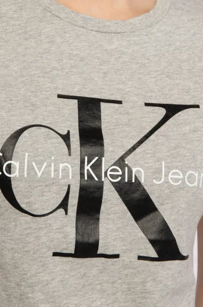 Тениска | Regular Fit CALVIN KLEIN JEANS пепеляв