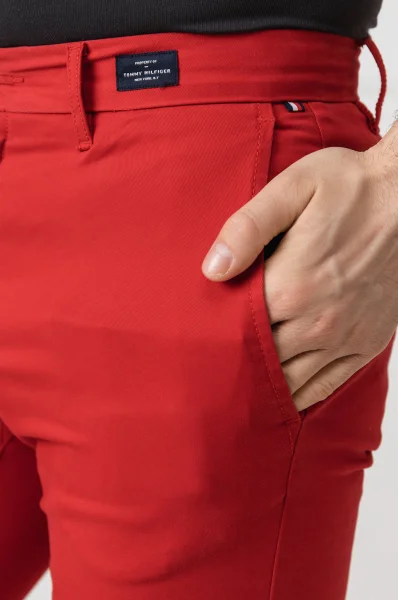 панталон chino bleecker | slim fit Tommy Hilfiger червен