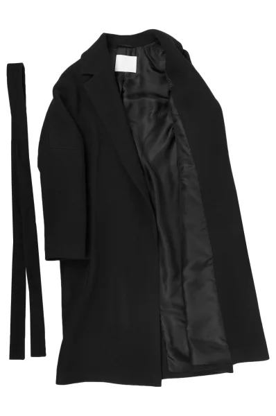 Woolen coat Ciliano BOSS BLACK черен