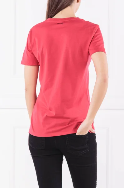 Тениска Temotive | Regular Fit BOSS ORANGE червен