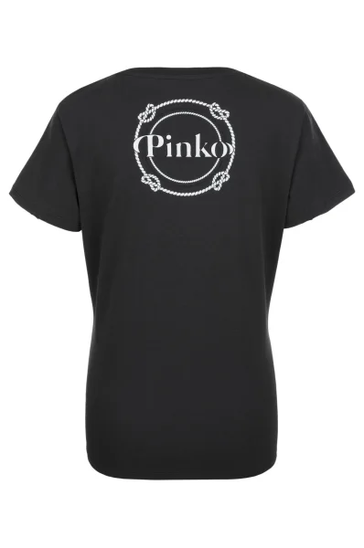 Тениска GINSENG | Loose fit Pinko графитен