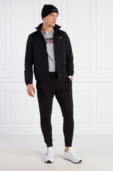 Спортен панталон TJM SLIM FLEECE SWEA | Slim Fit Tommy Jeans черен