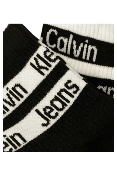 Чорапи 2-pack 2P LOGO RIBBON CALVIN KLEIN JEANS черен