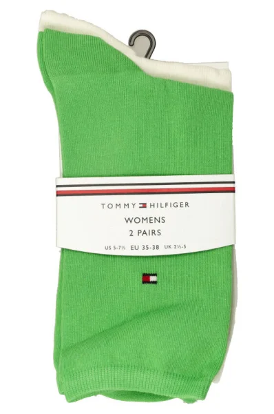 Чорапи 2-pack Tommy Hilfiger зелен