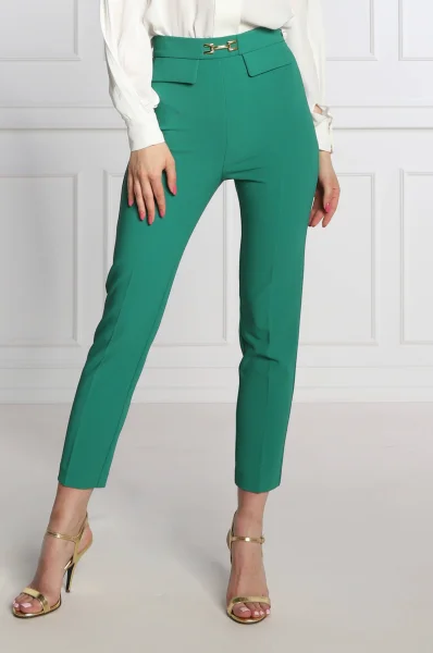 панталон | skinny fit Elisabetta Franchi зелен