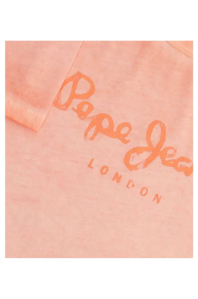 Тениска Fonso | Regular Fit Pepe Jeans London оранжев
