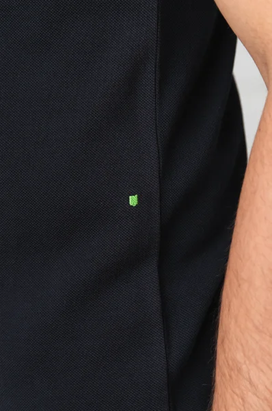 Поло/тениска с яка | Regular Fit | pique BOSS GREEN черен