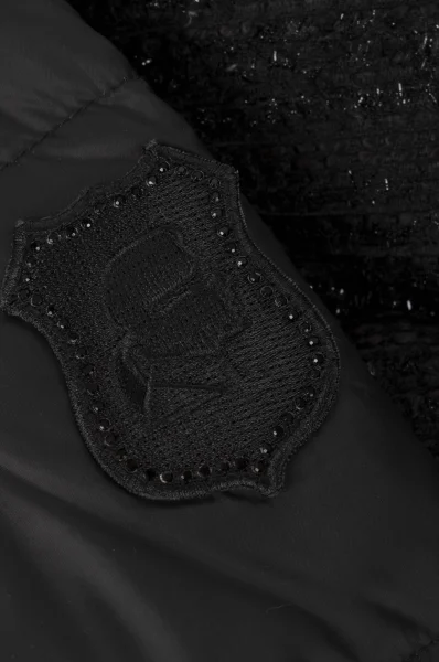 Jacket Boucle Quilted Karl Lagerfeld черен