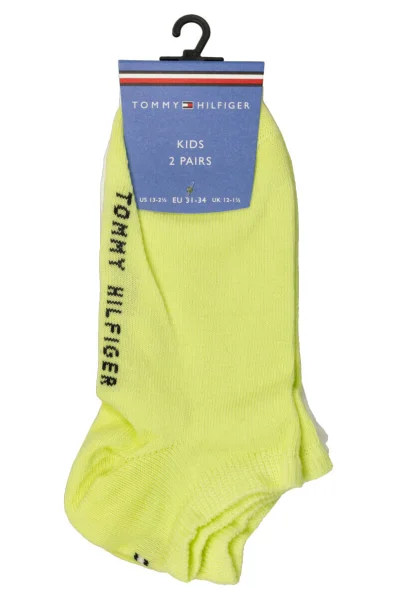 Чорапи 2-pack Tommy Hilfiger лимонен