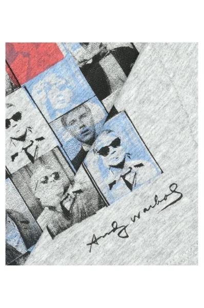 Тениска Elvis Andy Warhol | Regular Fit Pepe Jeans London сив