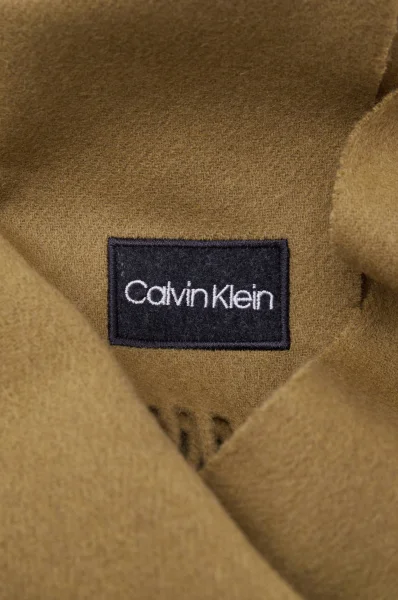 вълнен шал classic Calvin Klein кафяв