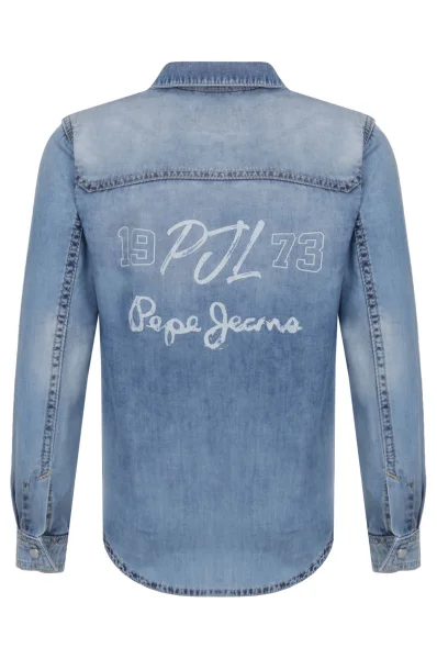 Риза ZYAN 73 | Regular Fit | denim Pepe Jeans London син