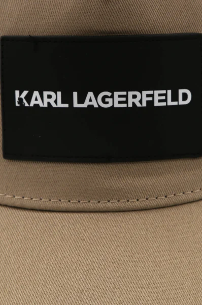 Бейзболна шапка Karl Lagerfeld Kids бежов