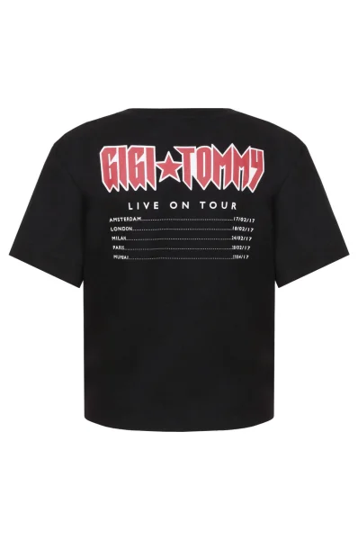 T-shirt Gigi Hadid Rock Tour Tommy Hilfiger черен