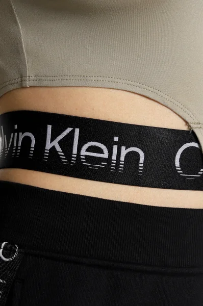 Топ WO - 1/4 ZIP | Cropped Fit Calvin Klein Performance пясъчен