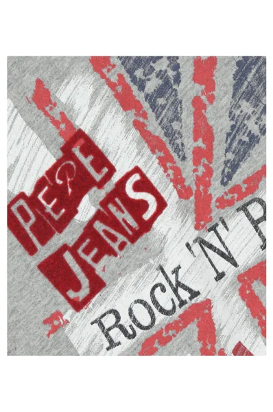 Блуза с дълъг ръкав THEO | Regular Fit Pepe Jeans London сив