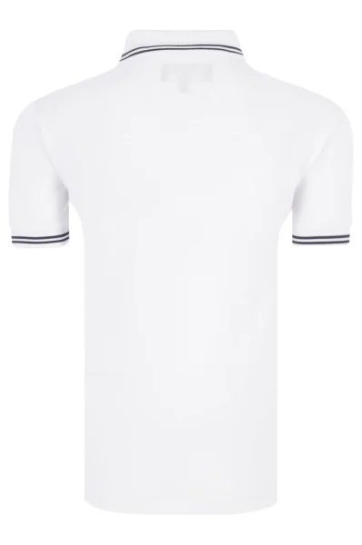 Поло/тениска с яка | Regular Fit | pique Emporio Armani бял
