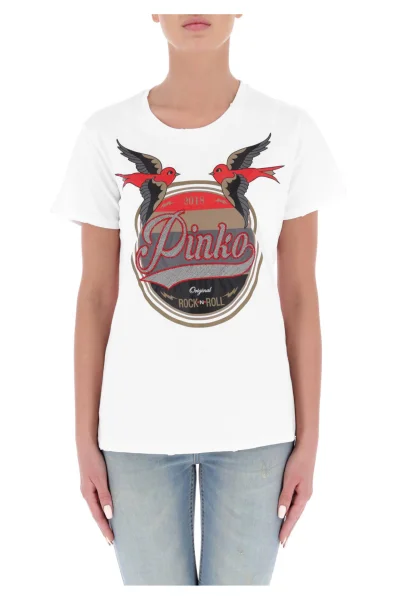 T-shirt Stereo| Regular Fit Pinko бял
