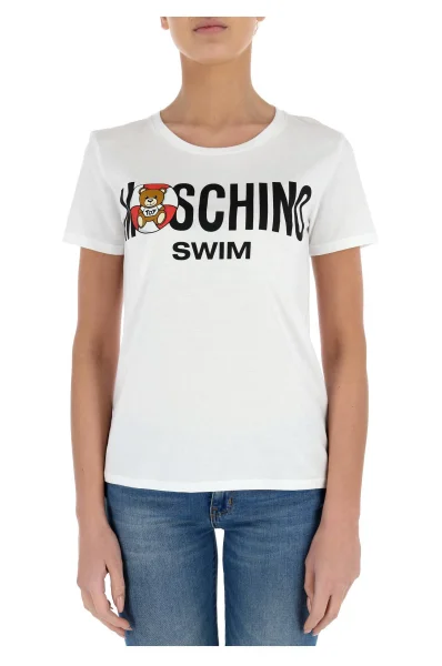 T-shirt | Regular Fit Moschino Swim бял