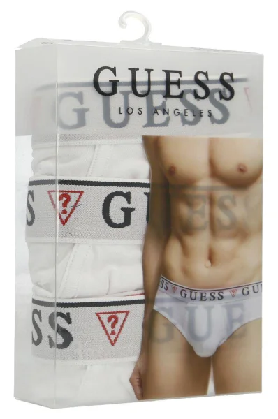 Слипове HERO | cotton stretch Guess Underwear бял