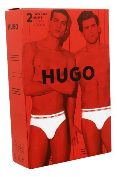 Слипове 2-pack HIP BRIEF Hugo Bodywear бял