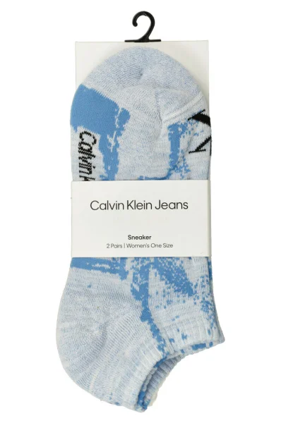 Чорапи 2-pack 2P DISTORTED CALVIN KLEIN JEANS бял